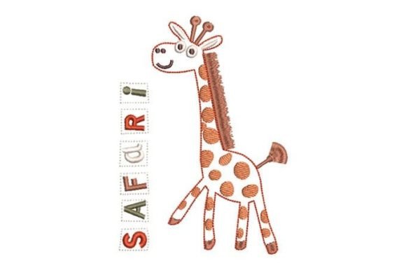 Giraffe with Letter Safari: Practical Embroidery Review
