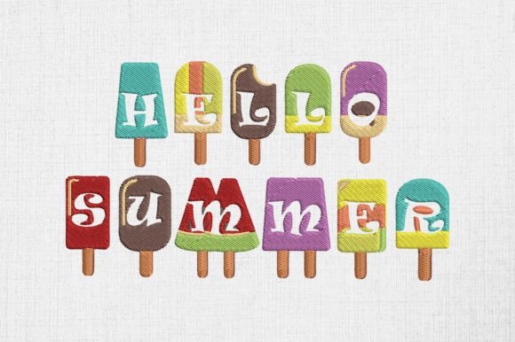 Hello Summer Colorful Ice Cream: Craft Fair Embroidery Review
