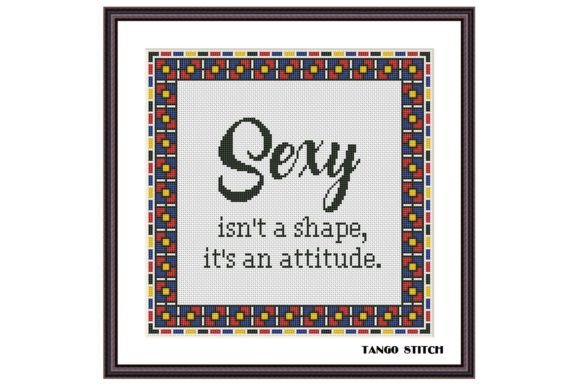 It's an Attitude Funny Cross Stitch