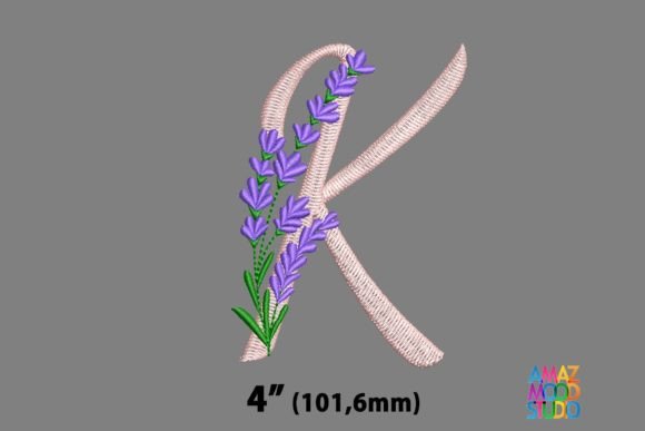 Letter K Floral Lavender Monogram: A Designer’s Review