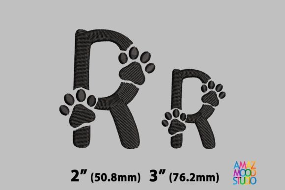 Letter R Paws Monogram: Seasonal Embroidery Review