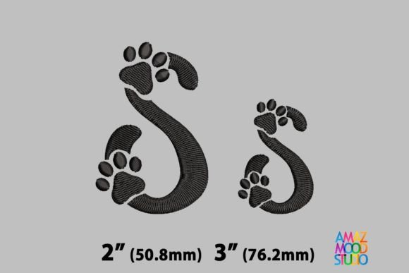 Letter S Paws Monogram: A Craft Fair Favorite
