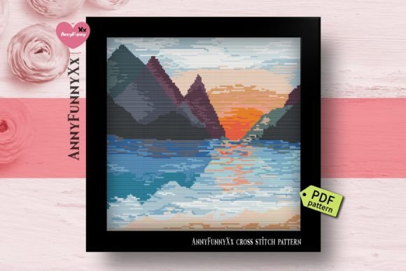 Nature Cross Stitch Pattern PDF Mountain: Apparel Embroidery Review