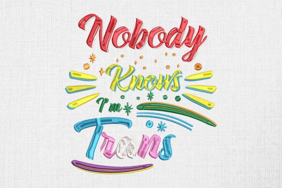 Nobody Knows I m Trans LGBTQ Pride Design Review