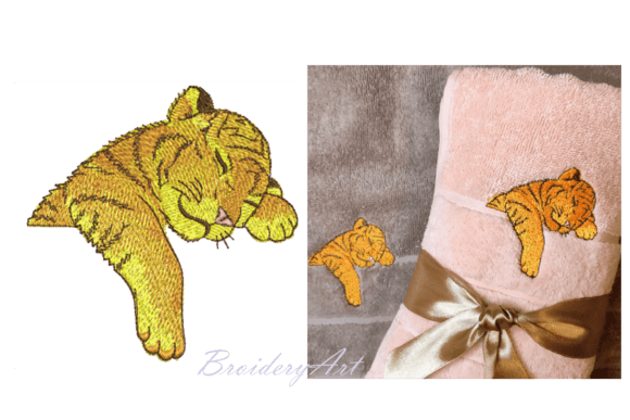 Tiger Cub Embroidery Design: A Cute Addition for Kids’ Projects