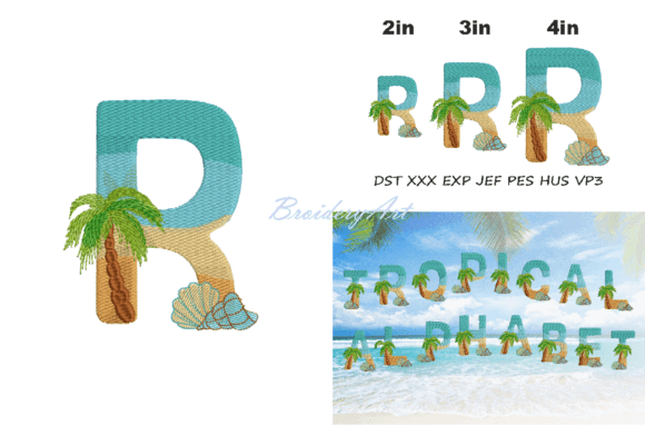 Tropical Font R: A Working Embroidery Designer's Review