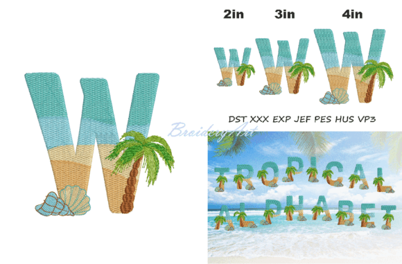 Tropical Font W Review: A Letter for Boutique Apparel